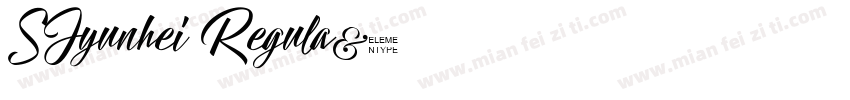 SJyunhei Regula字体转换